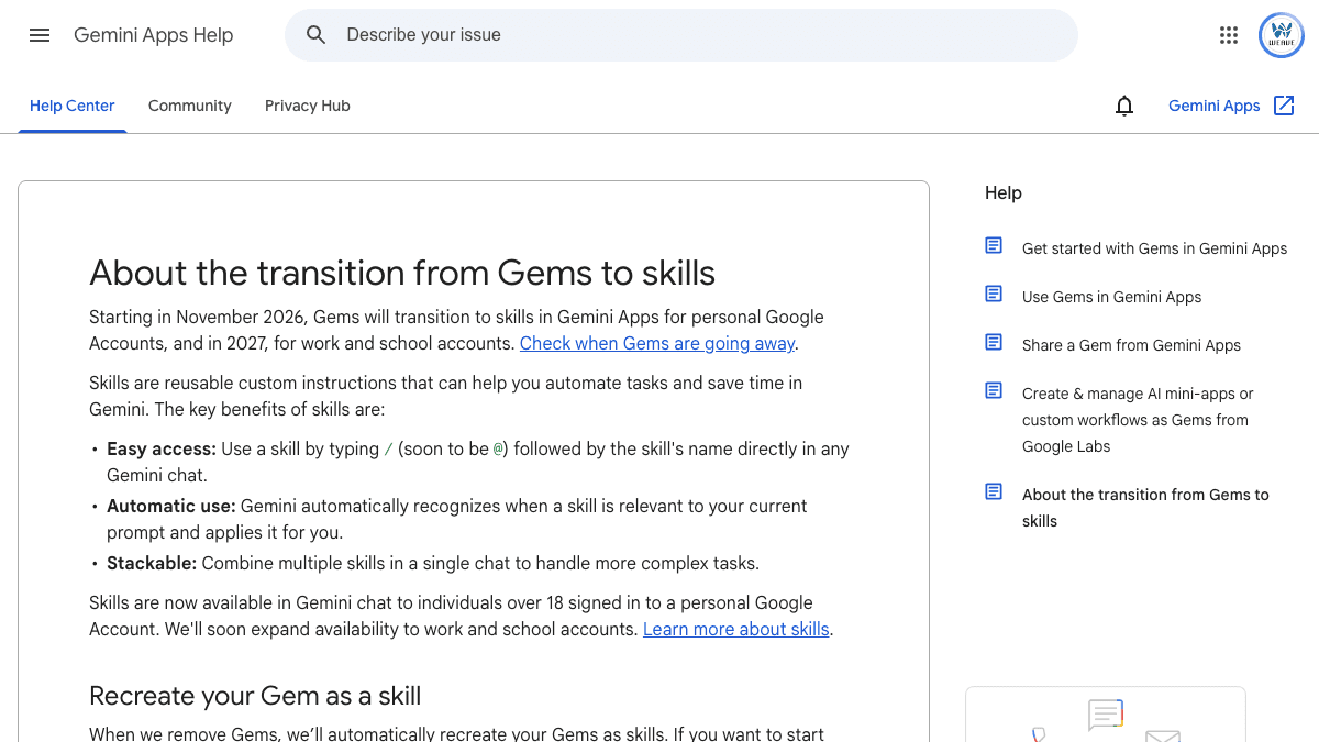 Googleのページ