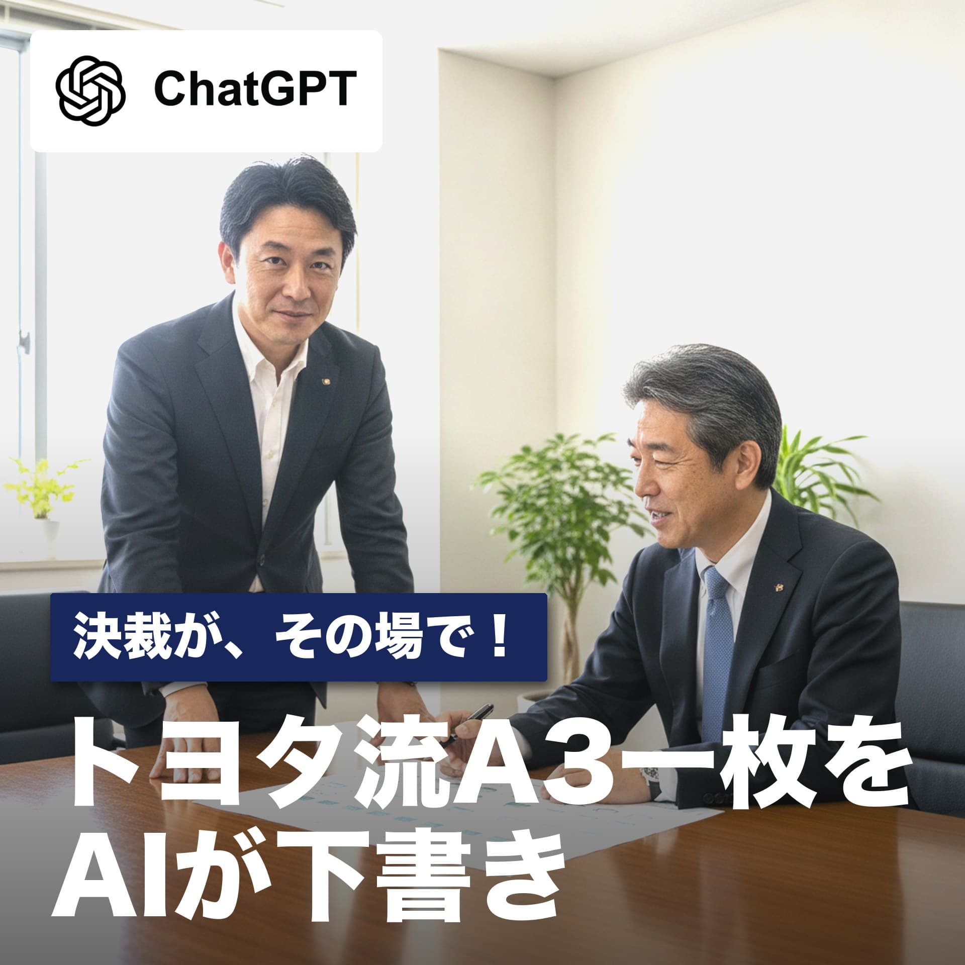 「検討しておくよ」で終わらせない！トヨタ流A3一枚の稟議書をAIが下書き
