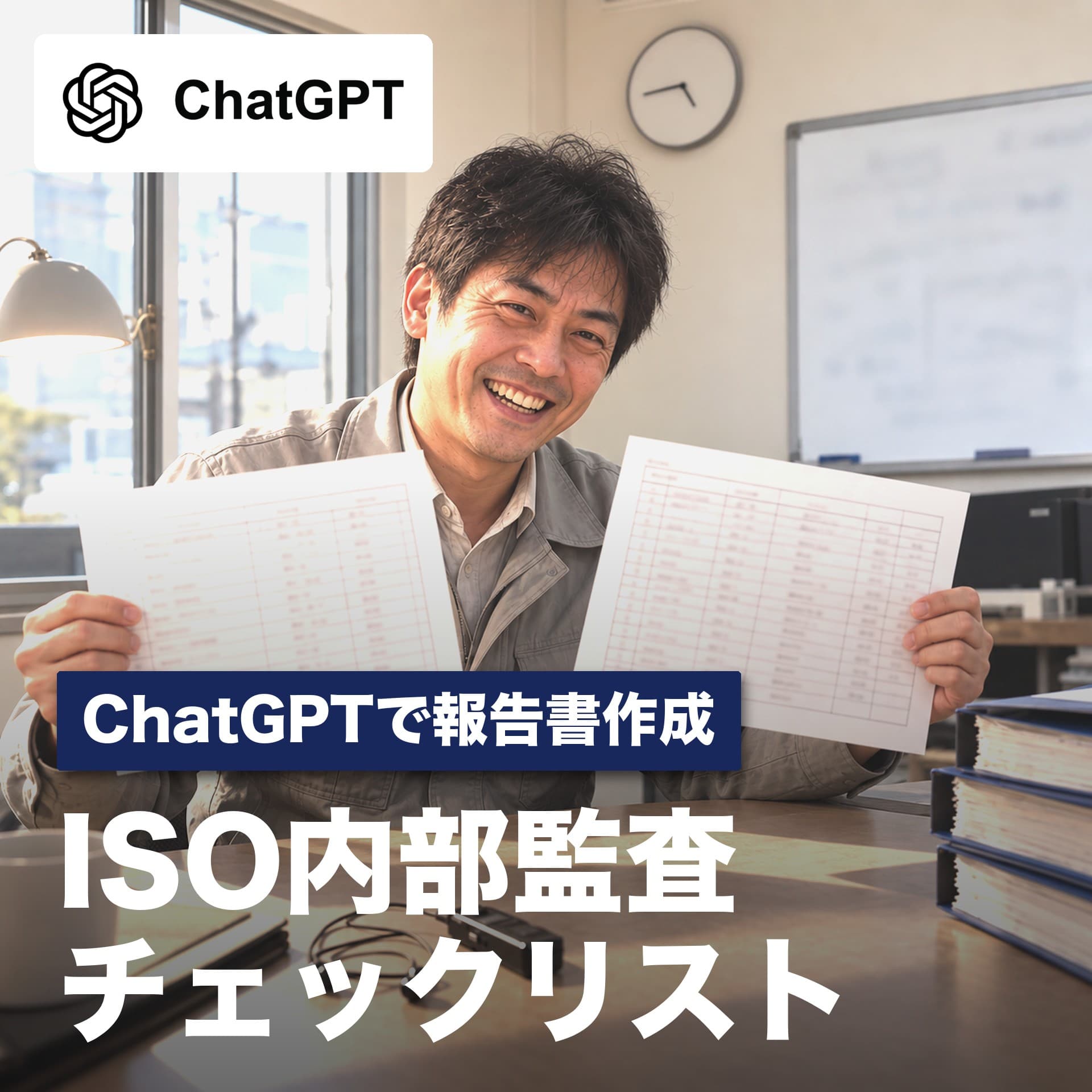 ISO内部監査チェックリスト｜ChatGPTで報告書作成