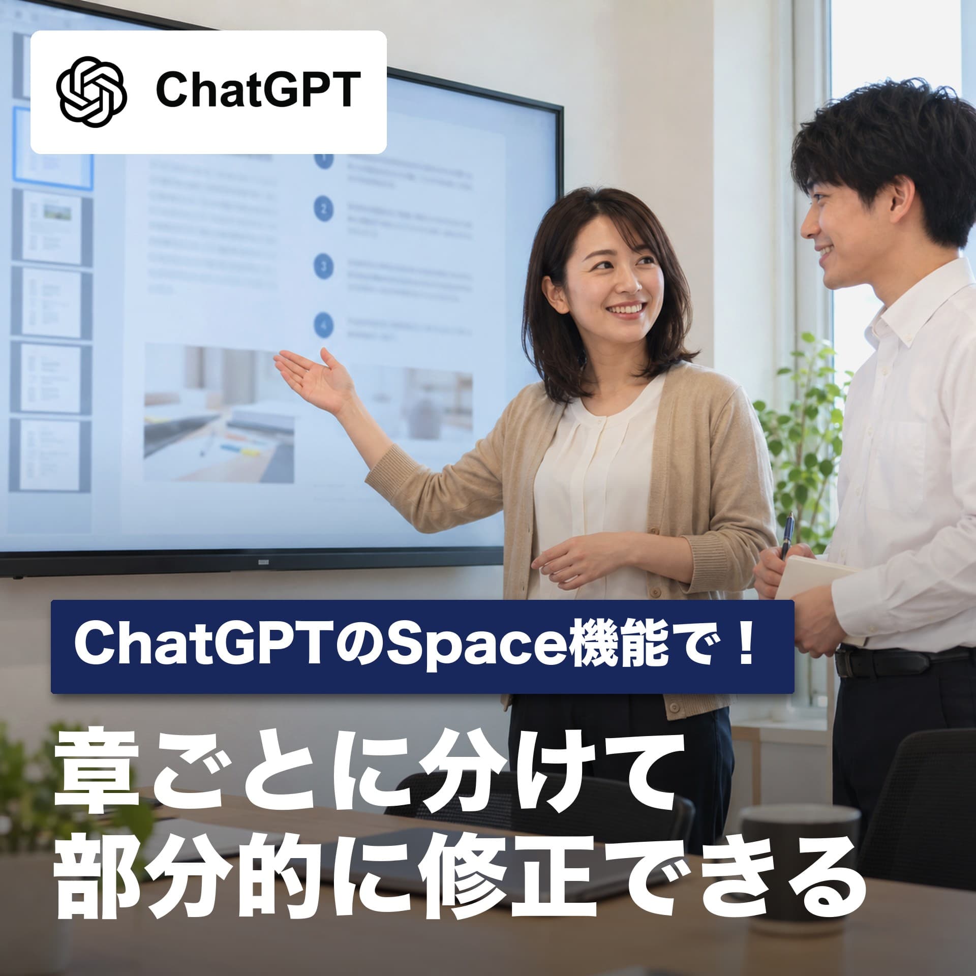業務マニュアルの作り方｜ChatGPTのSpace機能で章ごとに分け部分的に修正