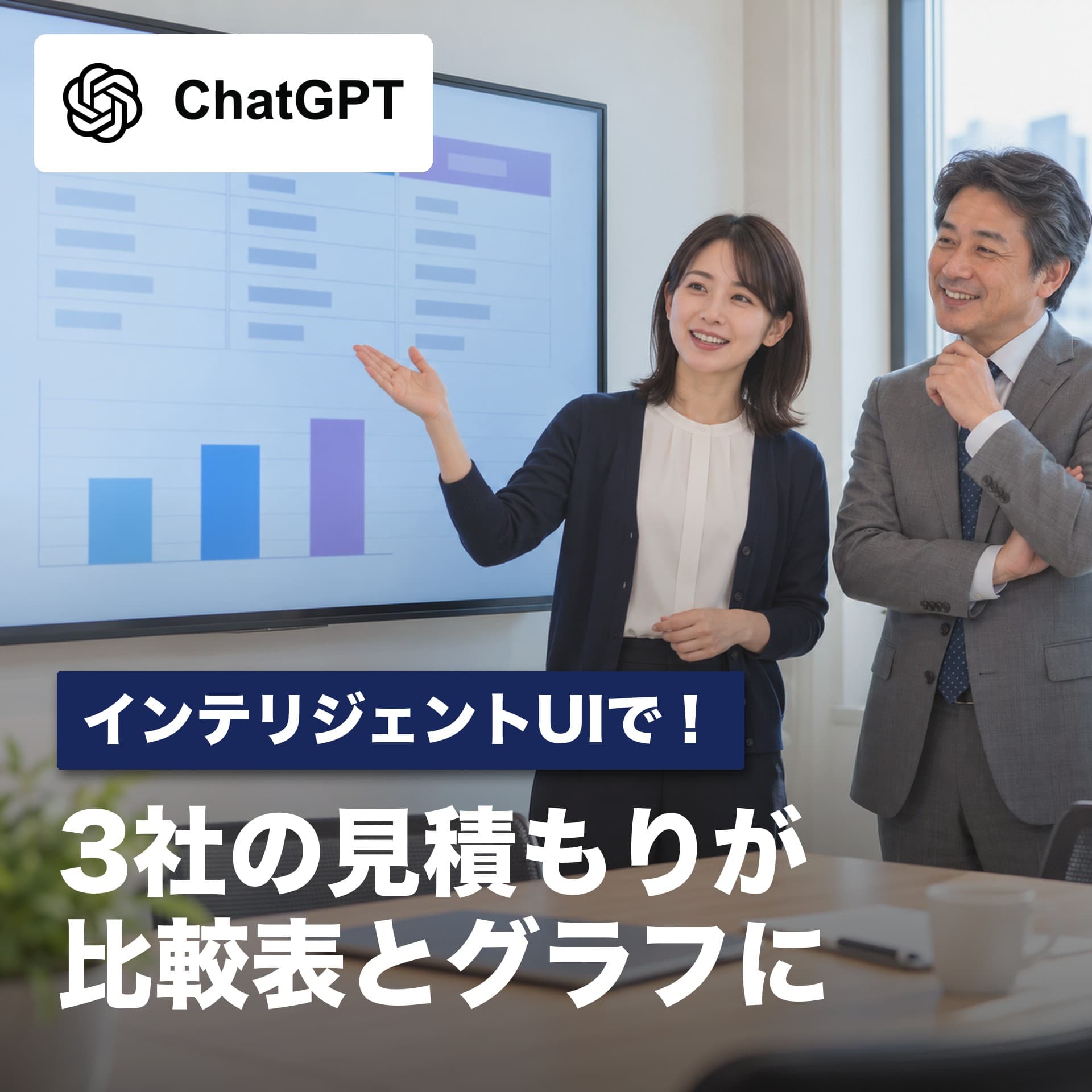 見積もりの比較表をChatGPTで作る｜インテリジェントUIで枚数を変え比べ直す