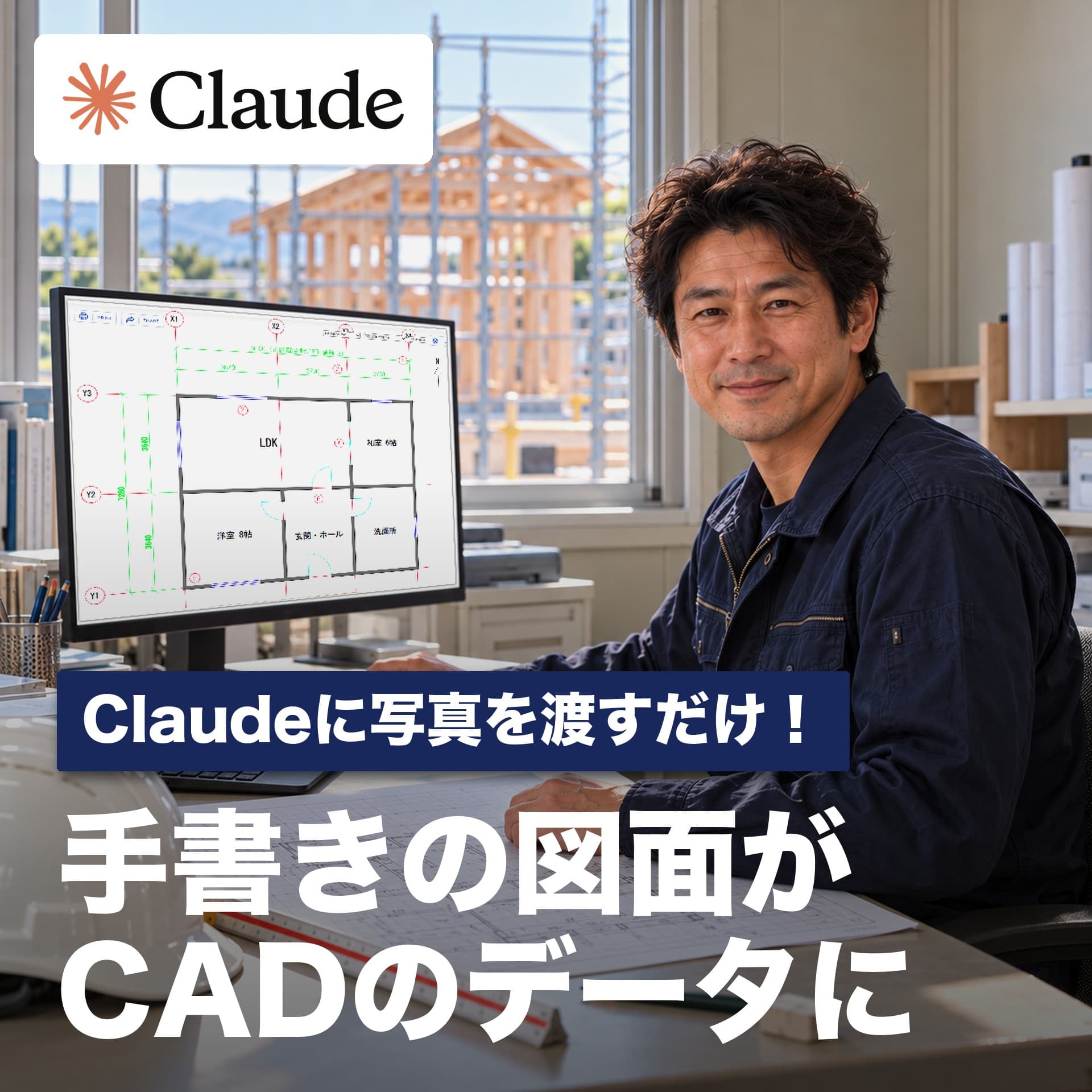 手書きの図面をAIでCAD化｜Claudeが写真1枚からDXFと要確認の一覧