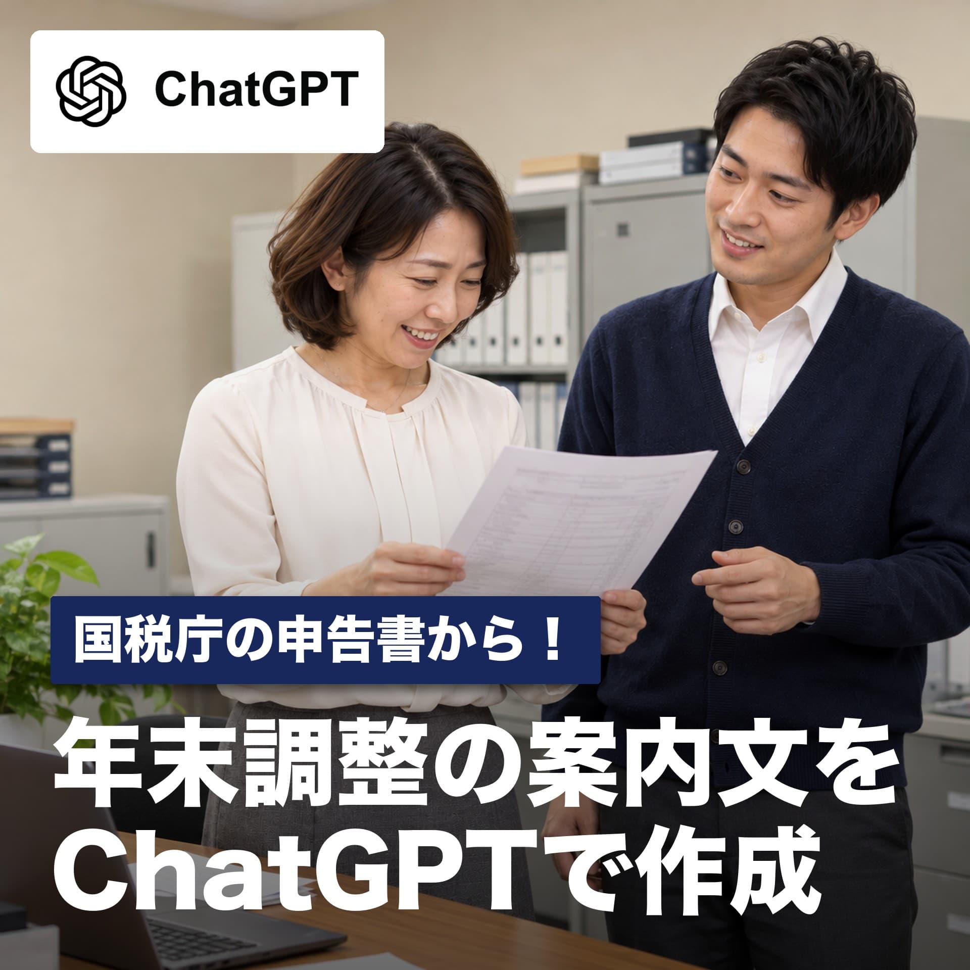 年末調整の案内文をChatGPTで作成｜国税庁の申告書から社員向けチェック表まで