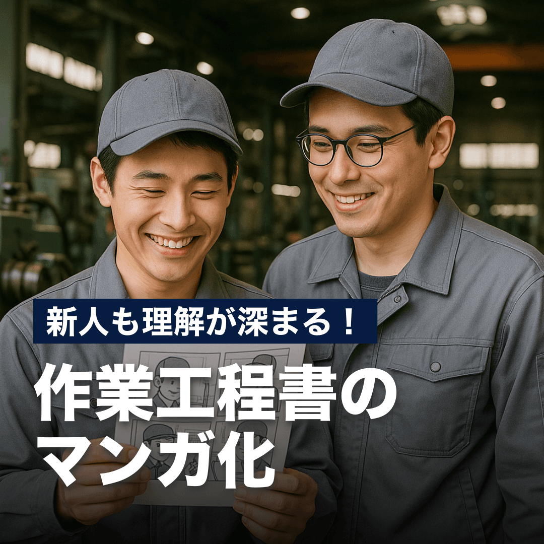 新人も理解が深まる！作業工程書のマンガ化