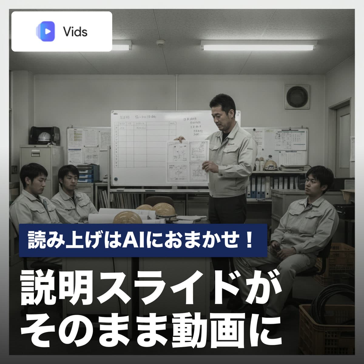読み上げはAIにおまかせ!説明スライドがそのままナレーション付き動画に