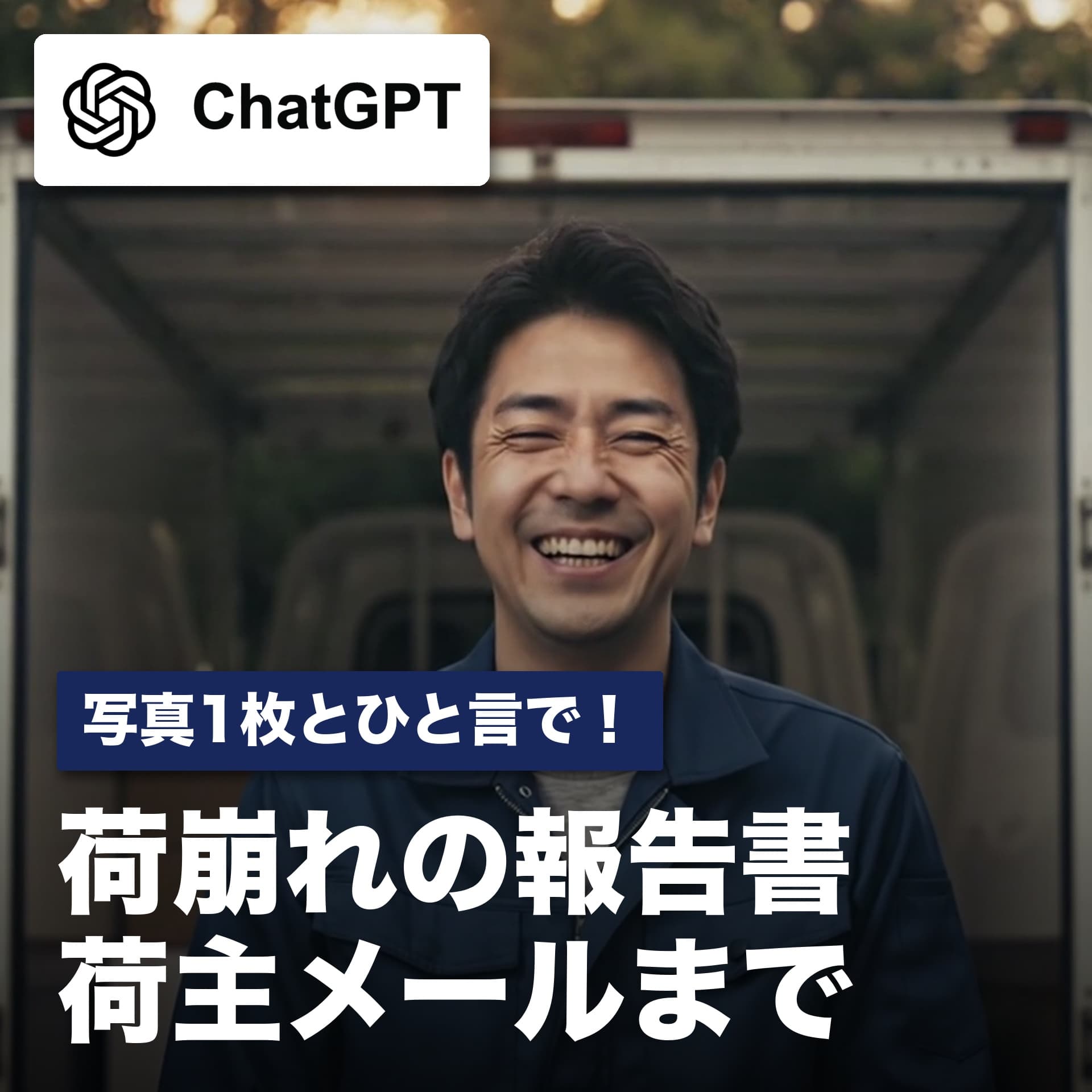 写真1枚とひと言で完成!荷崩れの報告書から荷主への一報まで